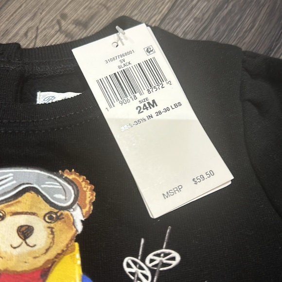 Ralph Lauren Polo Bear Black Sweatshirt - Picture 4 of 5